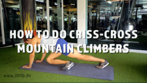 How to do criss cross mountain climbers