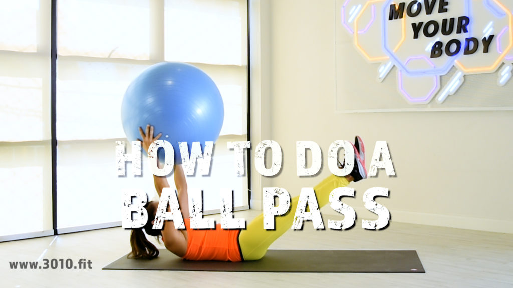 How to do an exercise ball pass