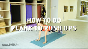How to do the plank to push up